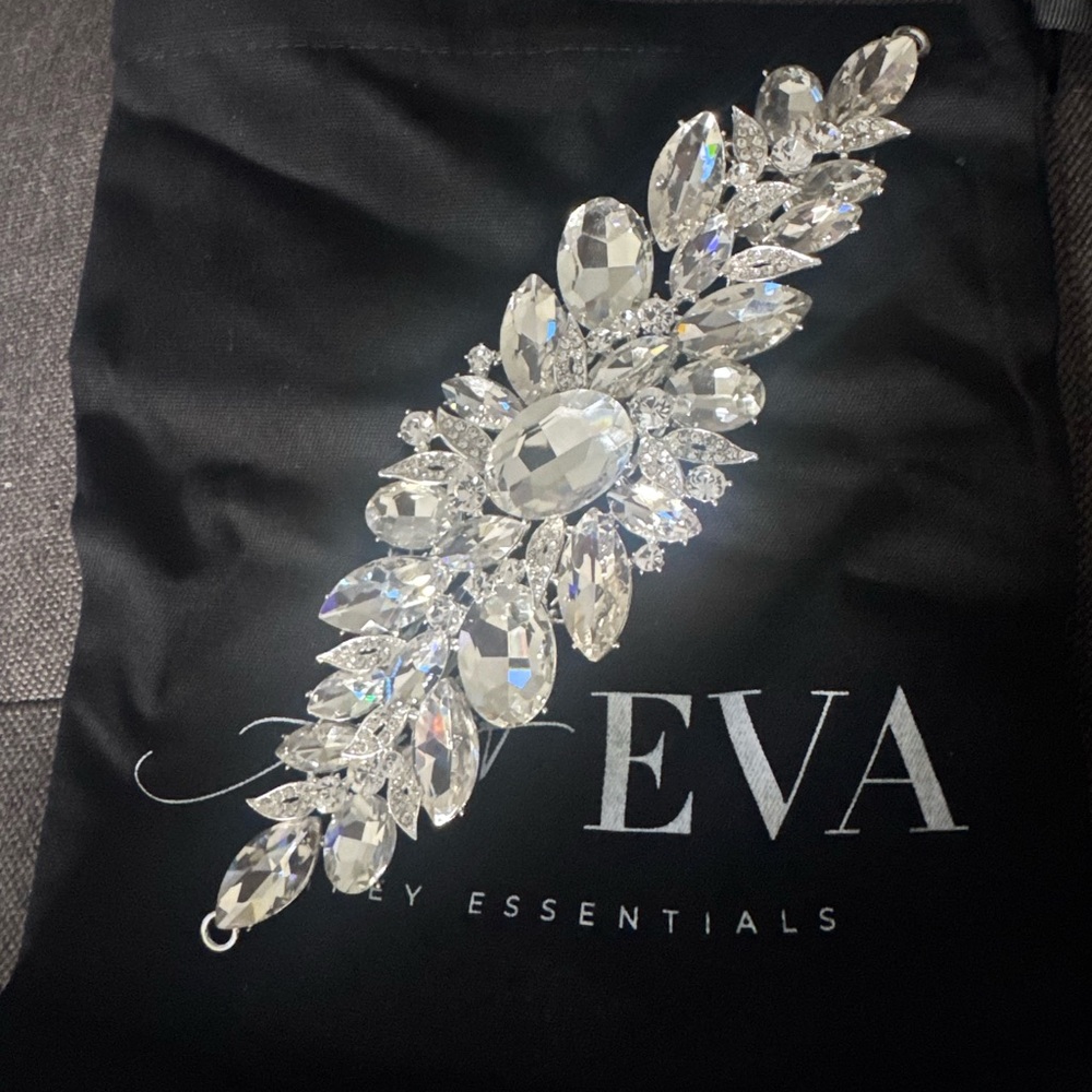 Clear Crystal Statement Bracelet - image 1